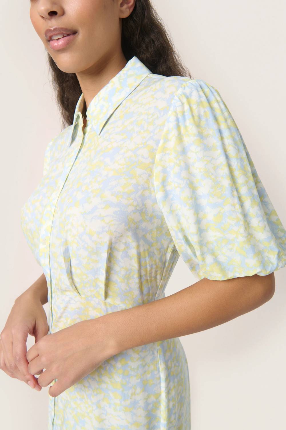 Soaked In Luxury - Wynter Midi Half Sleeve Shirt Dress