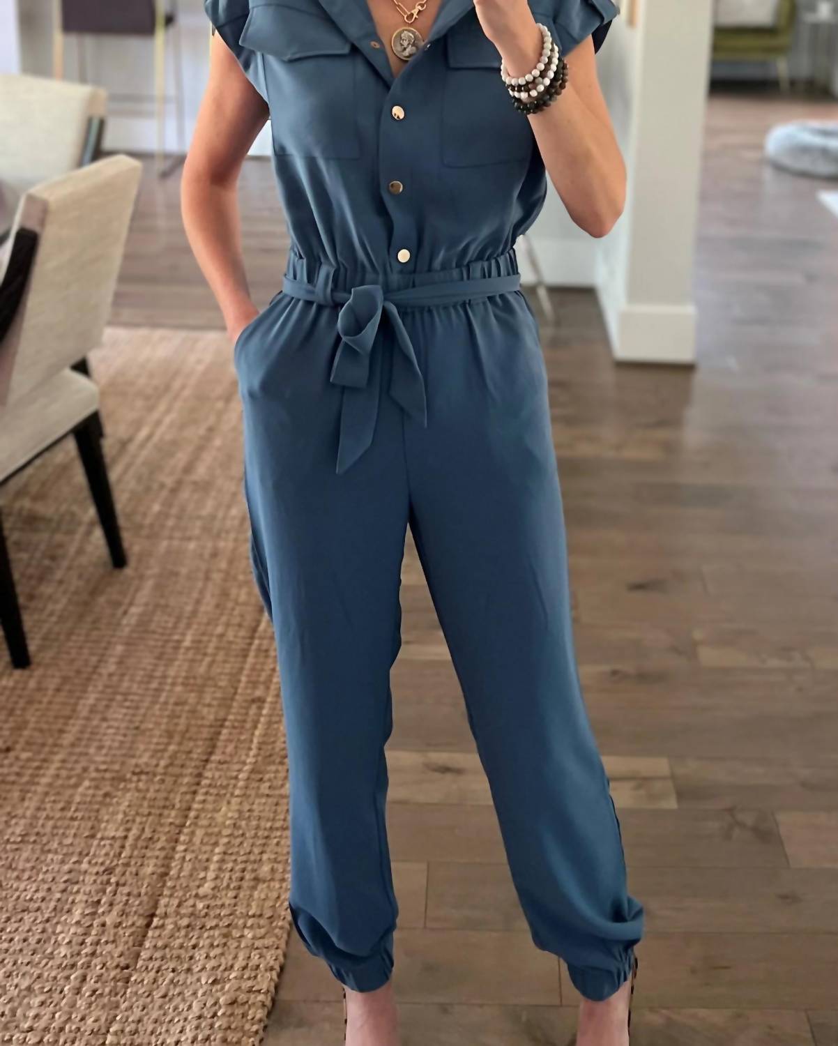 Patty Kim - Belted Jumpsuit