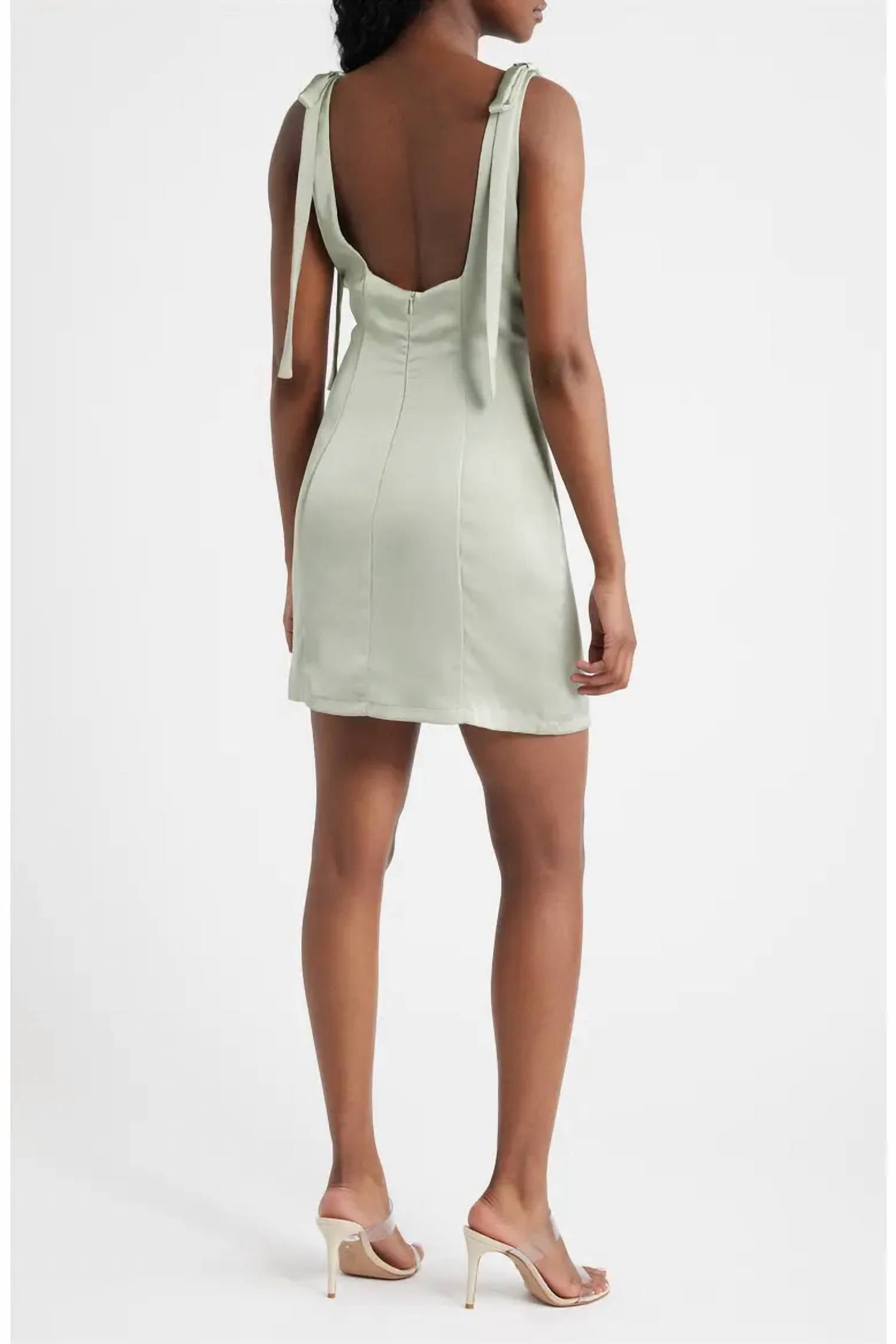 Lulus - Carly Tie Strap Mini Dress