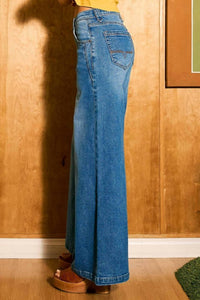 Vibrant M.I.U Low Rise Palazzo Jeans in blue - women's jeans - view 5
