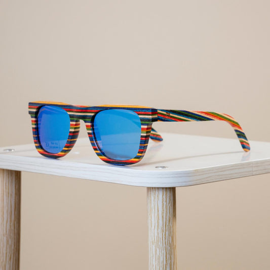Happy Earth - Unisex Rainbow Sunglasses