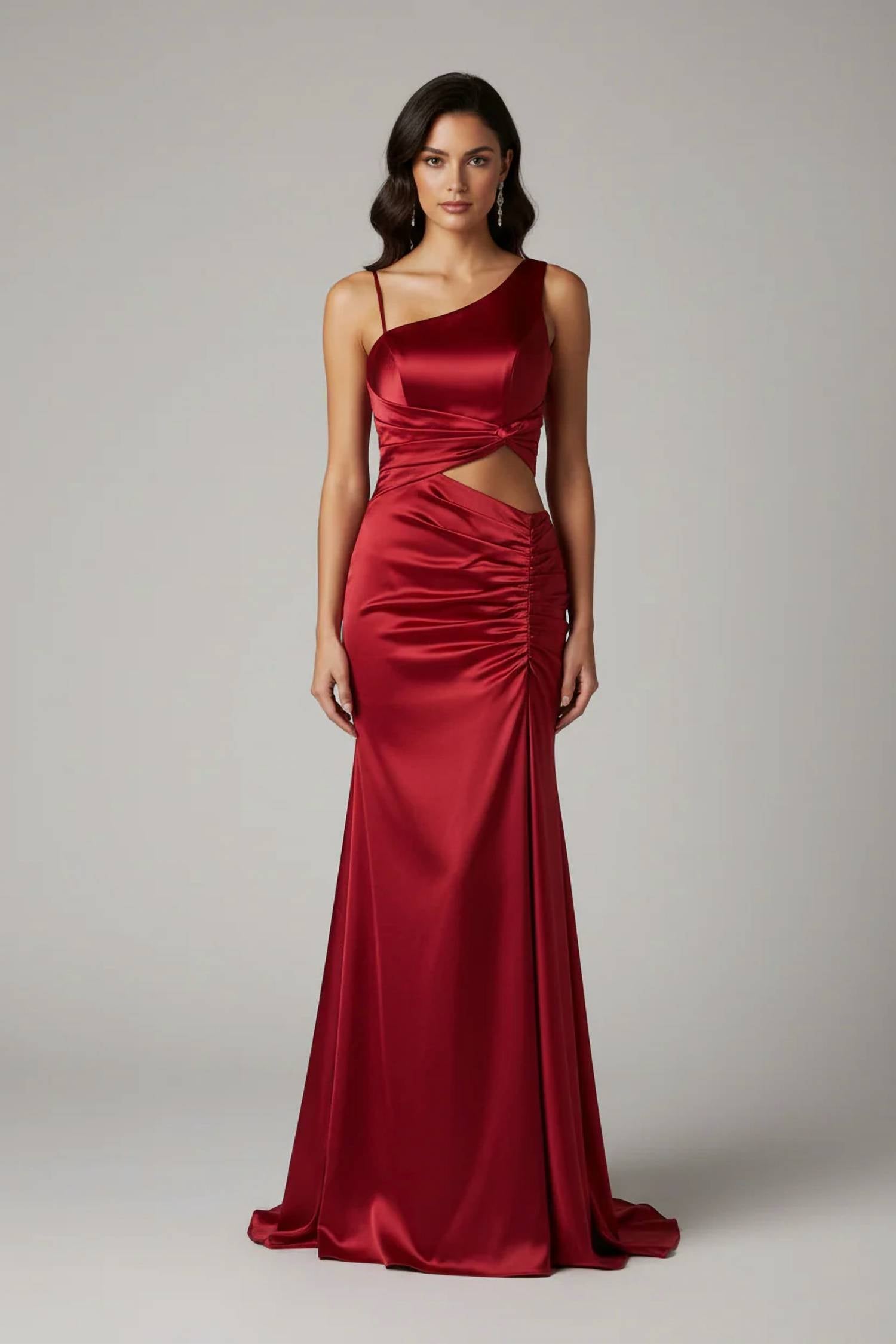 Dave & Johnny - One-shoulder Maxi Dress