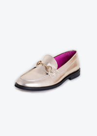 Vilagallo - Women's Metallic Loafers
