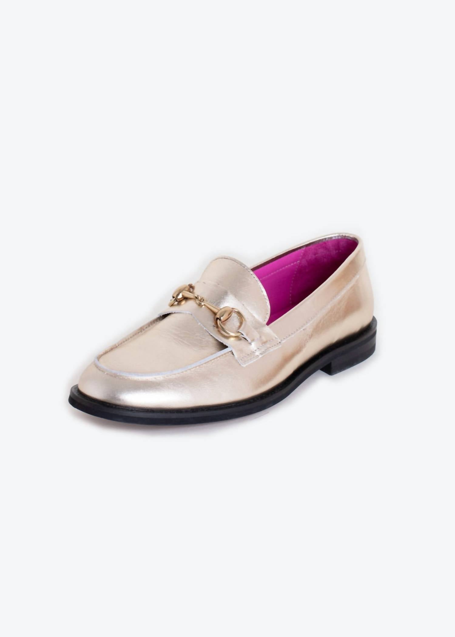 Vilagallo - Women's Metallic Loafers