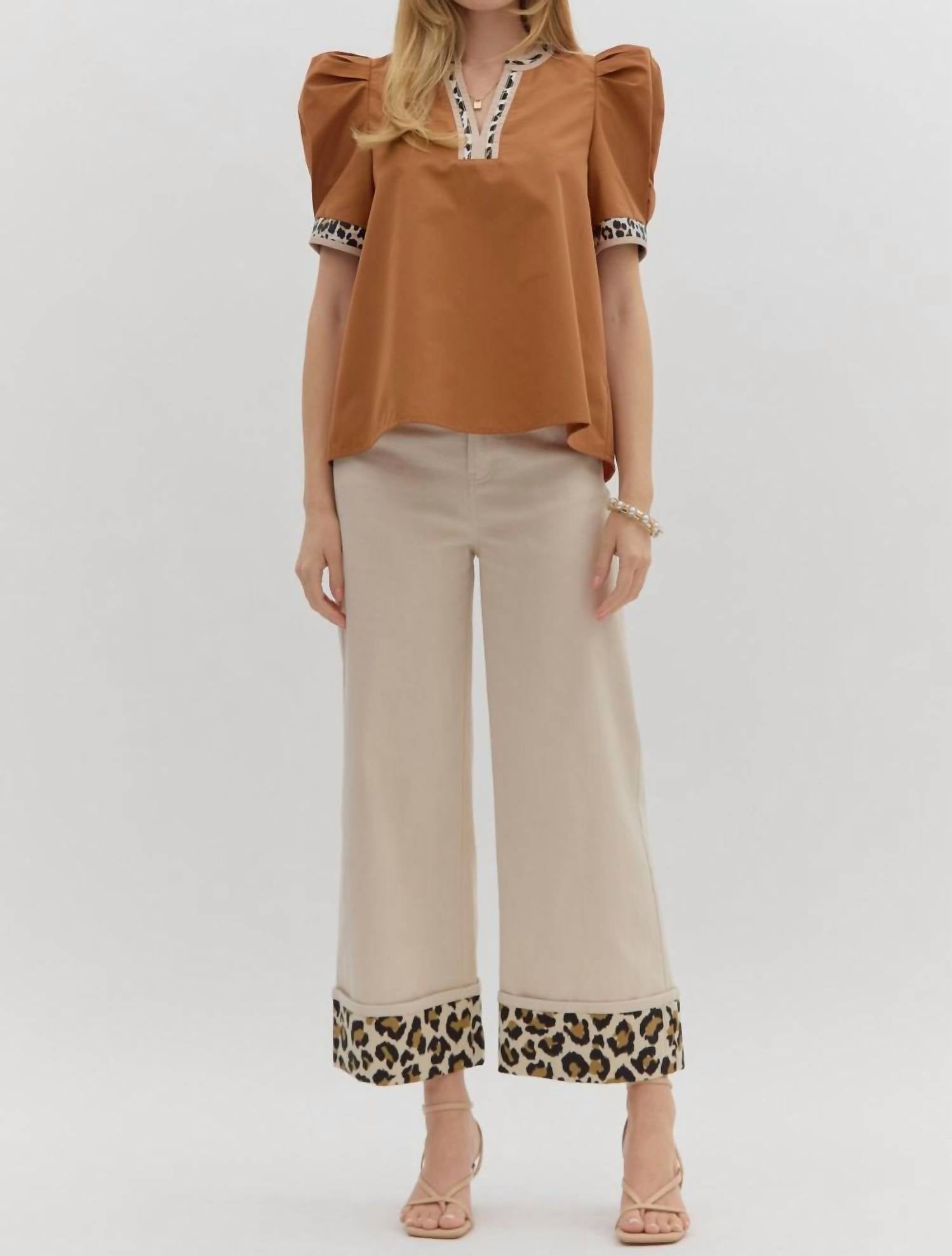 Entro - Samara Bubble Sleeve Top