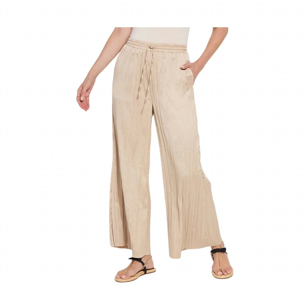 Lysse - Women's The Packable Pleated Palazzo Pants