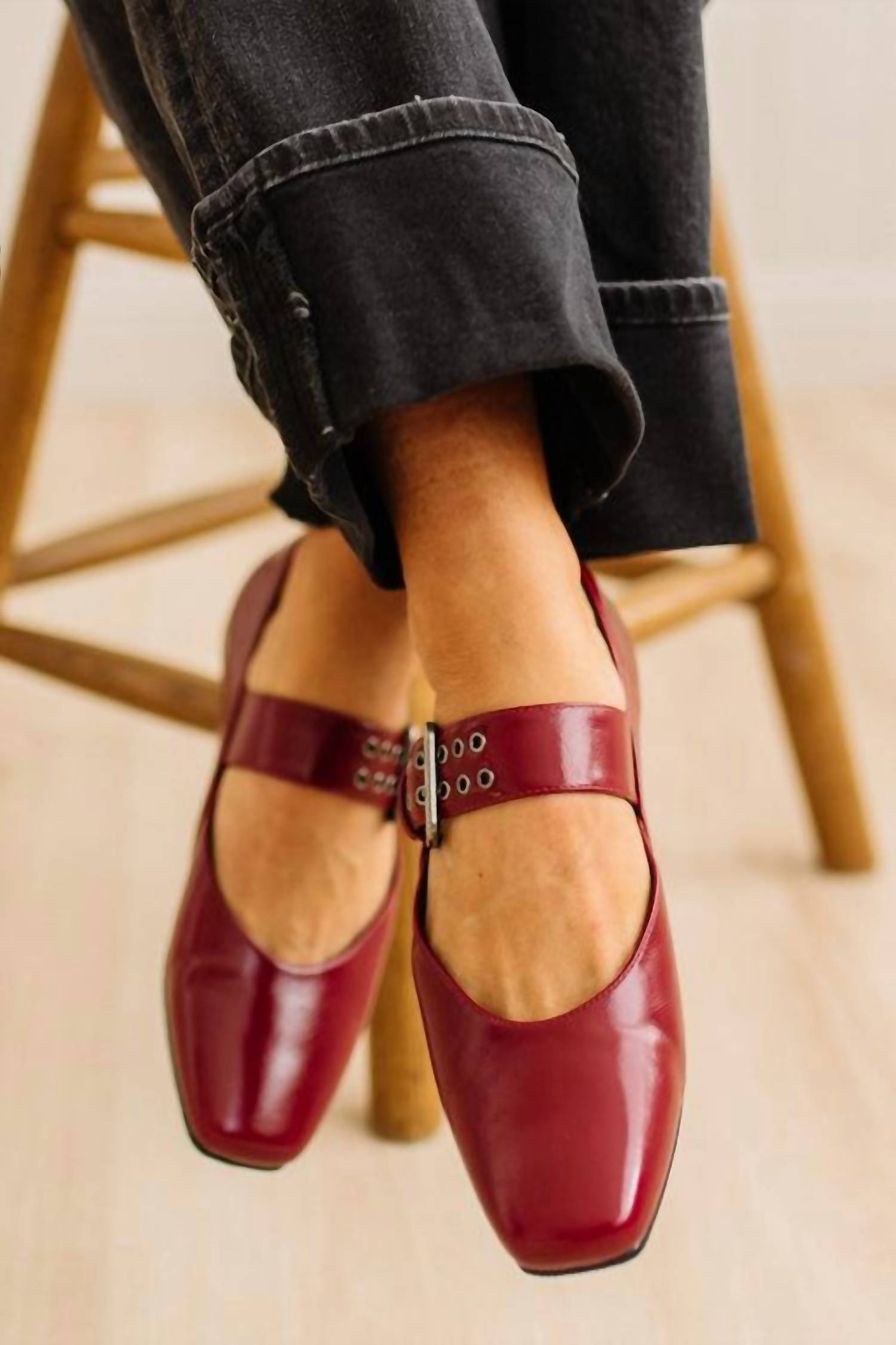 OASIS SOCIETY Women's Soho Ballet Flat in burgundy - women's flats - view 4
