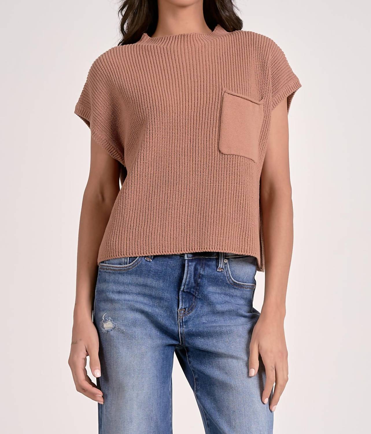 Elan - Capsleeve Crewneck Sweater