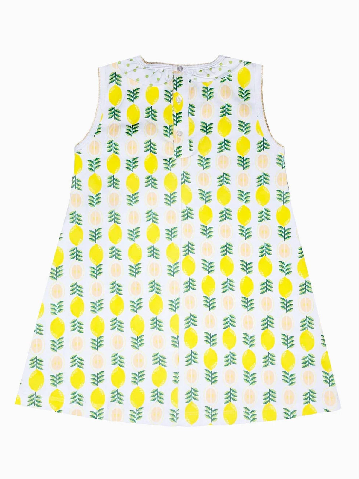 Little Threads - Girl's Lemonade Stand Pima Print A Line Dress