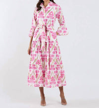 JUDE CONNALLY Roxie Ruffle Collar Dress in white gold - women's dress