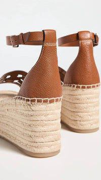 Tory Burch - Women's INES Cage Wedge Espadrilles