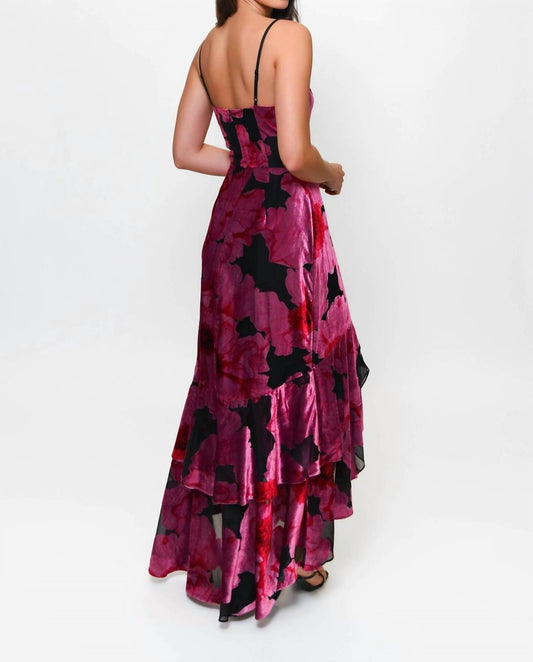 Hutch - Royce Fitted Bodice Tiered High Low Dress