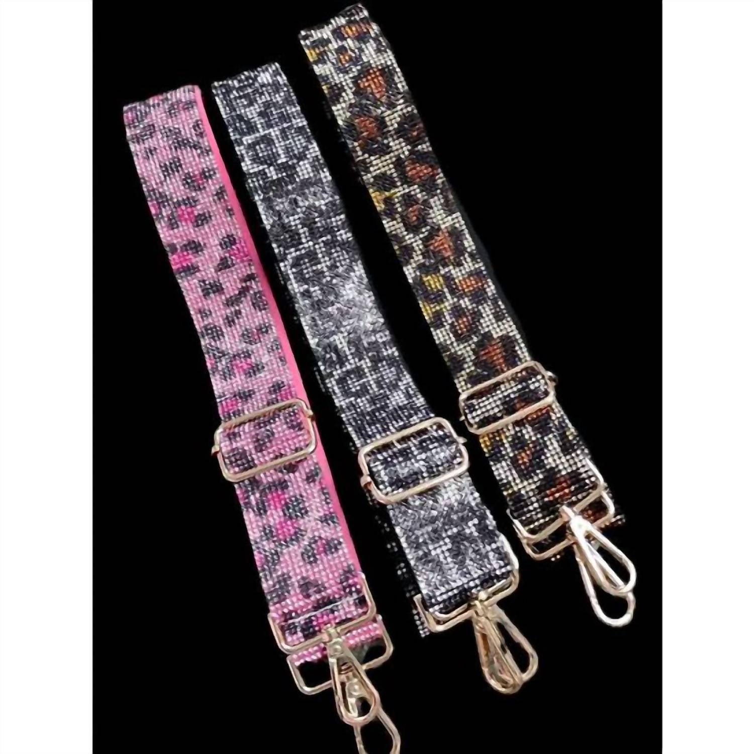 Mimi Wholesale - Leopard Rhinestone Crossbody Strap