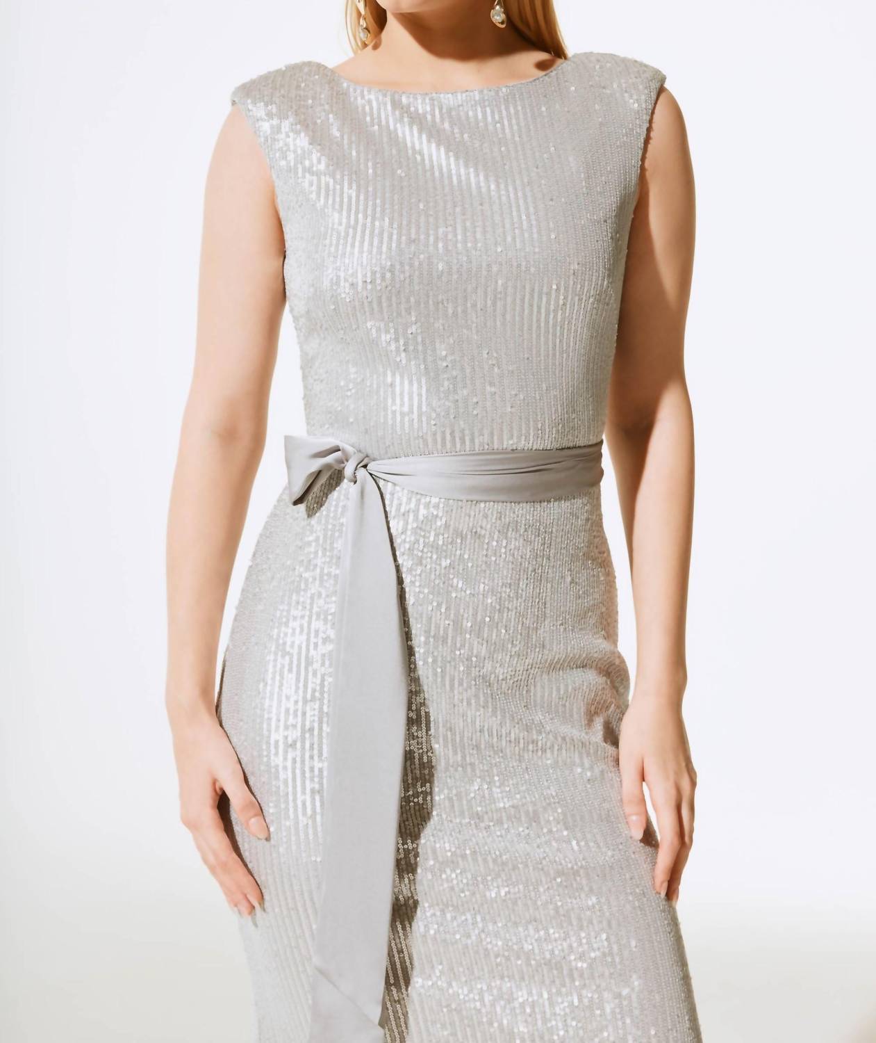 Joseph Ribkoff - Women's Sequined Formal Evening Long Dress