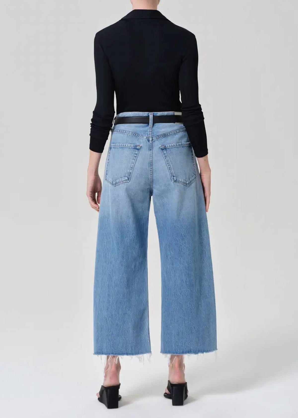 Citizens Of Humanity - Ayla Raw Hem Crop Baggy Jeans