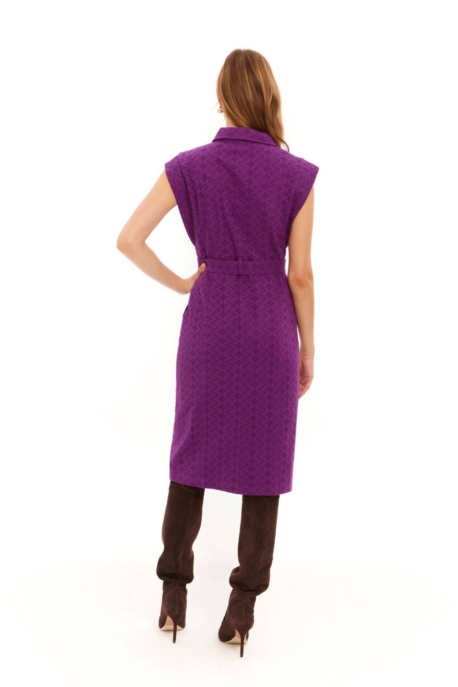 Allison New York - Avril Eyelet Twill Dress