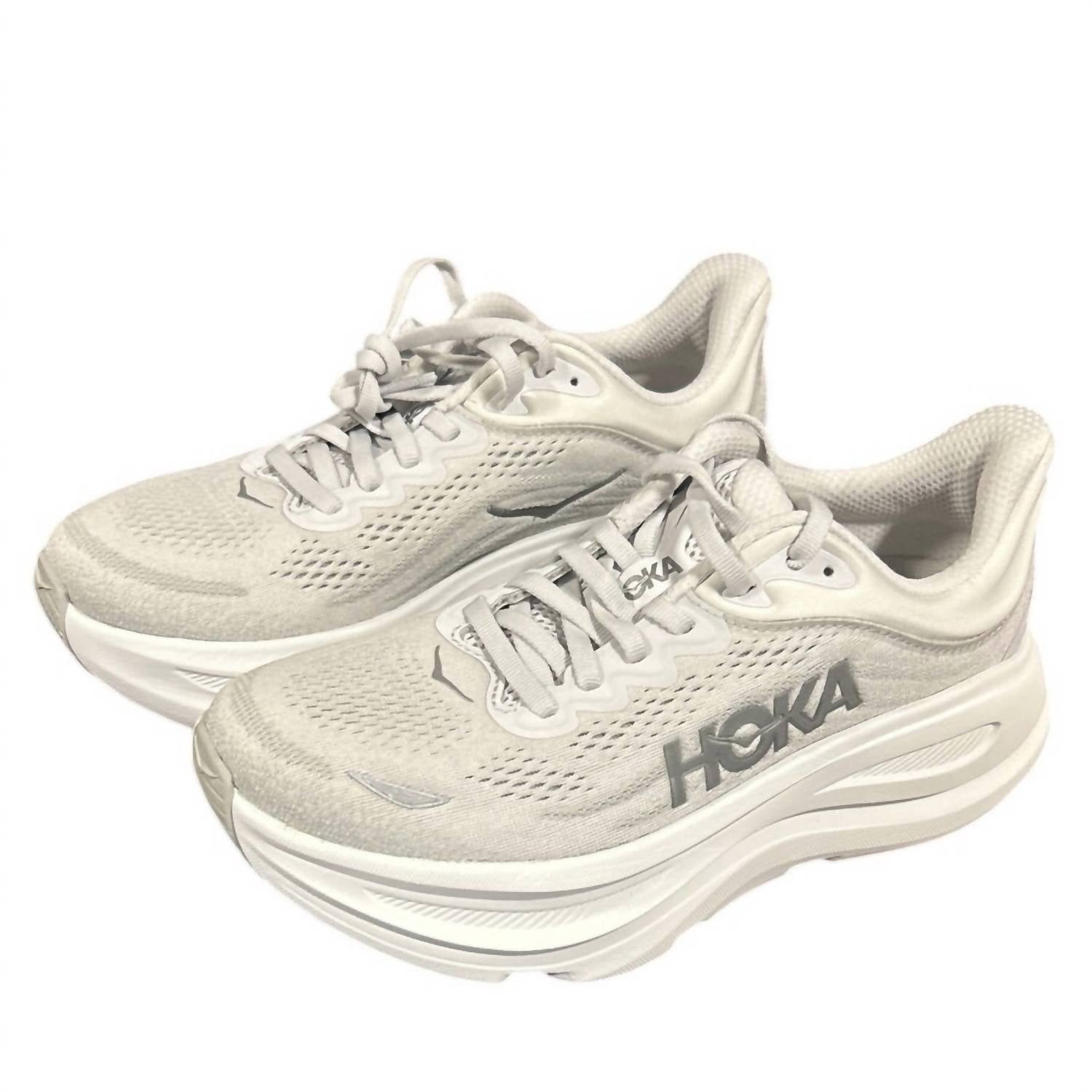 Hoka - Women's Bondi 9 Mesh Lace Up Athletic Shoes