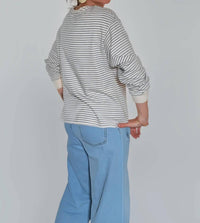 Hayden La - Knit Long Sleeve Striped Top