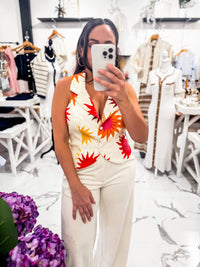 Dress To - Women's Tuscan Sun Print Vest Top