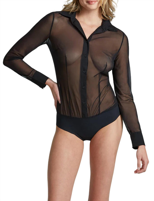 Commando - Mesh Button Down Bodysuit