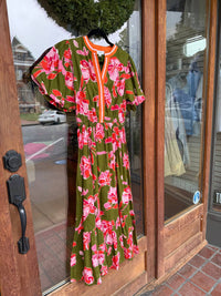 Thml - Puff Sleeve Flower Print Dress