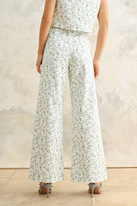 Miou Muse - Floral Print Stretch Denim
