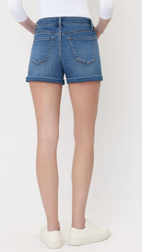 Vervet By Flying Monkey - High Rise Super Soft Cuffed Shorts