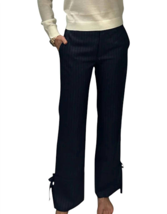 We-Ar4 - Cigarette Denim Stripe Trouser