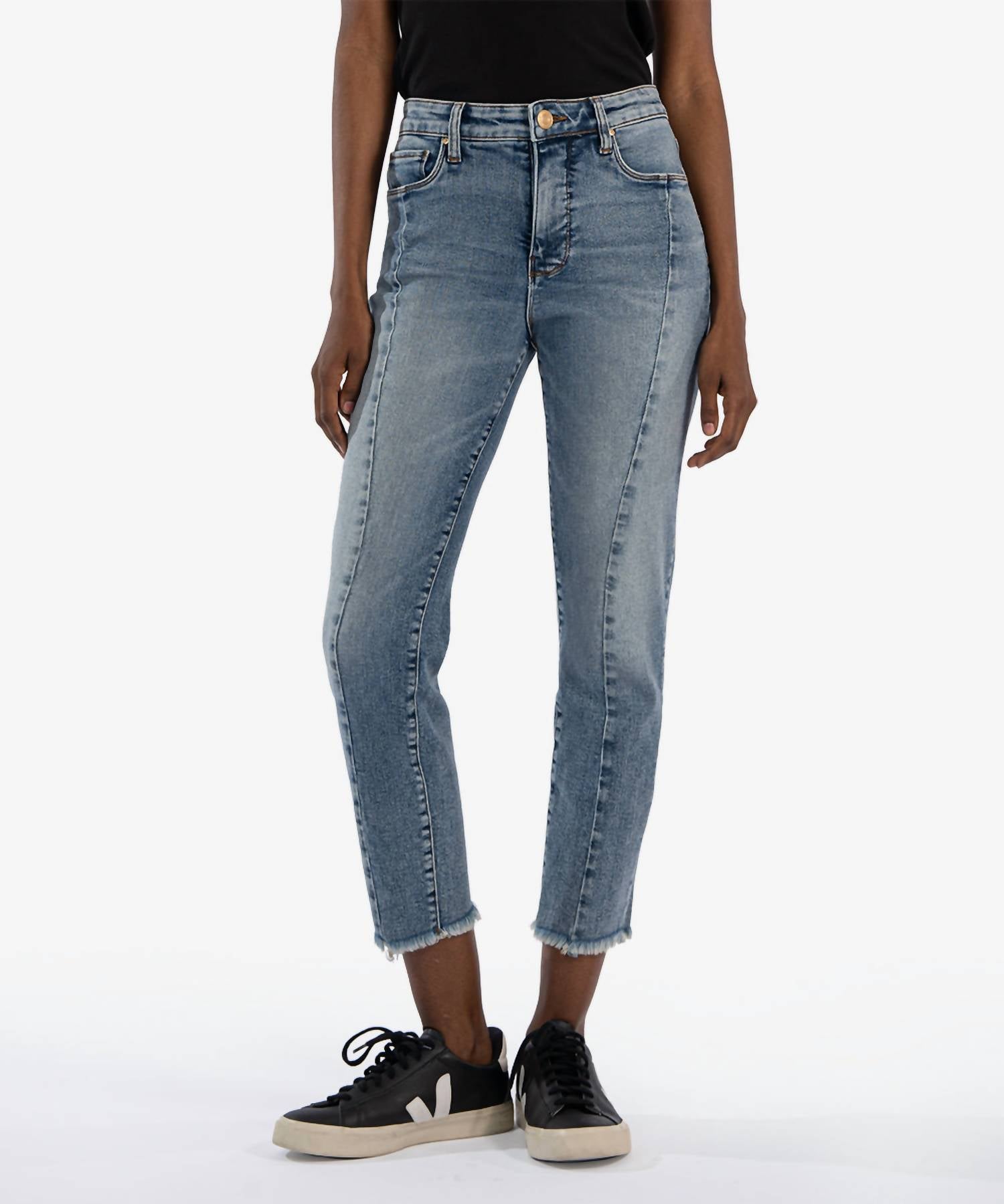 Kut From The Kloth - Rachael High Rise Fab Ab Ankle Straight Leg Jeans