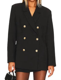 BARDOT Odyssey Double Breasted Blazer in black - women's jacket - view 4