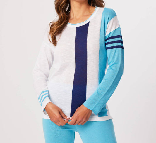 French Kyss - Color Block Scoop Neck Top