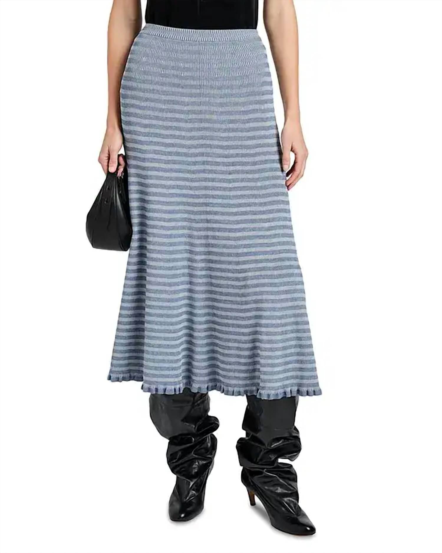 Proenza Schouler Stina Midi Skirt in slate - women's skirt