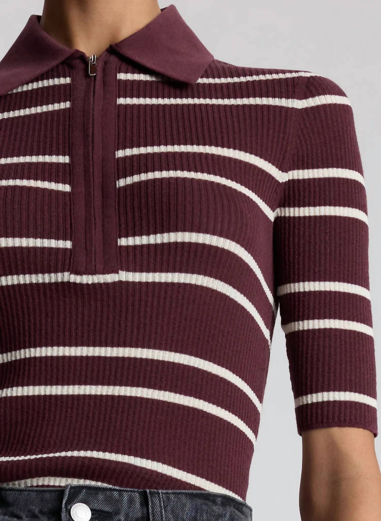 A.L.C. - Cooper Fine Cotton Ribbed Top