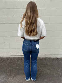 Flying Monkey - Lily Crop Flare Jeans