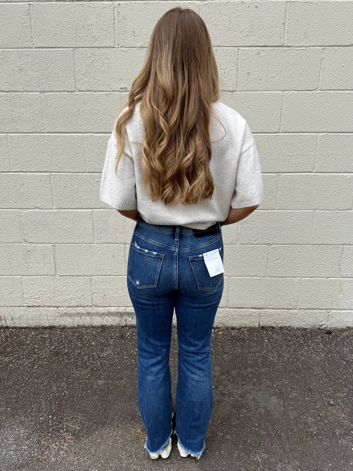 Flying Monkey - Lily Crop Flare Jeans