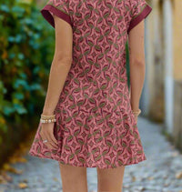 Entro - Abstract Cotton Mini Dress