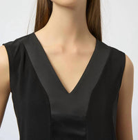 Joseph Ribkoff - Fitted V-neck Sleeveless Top