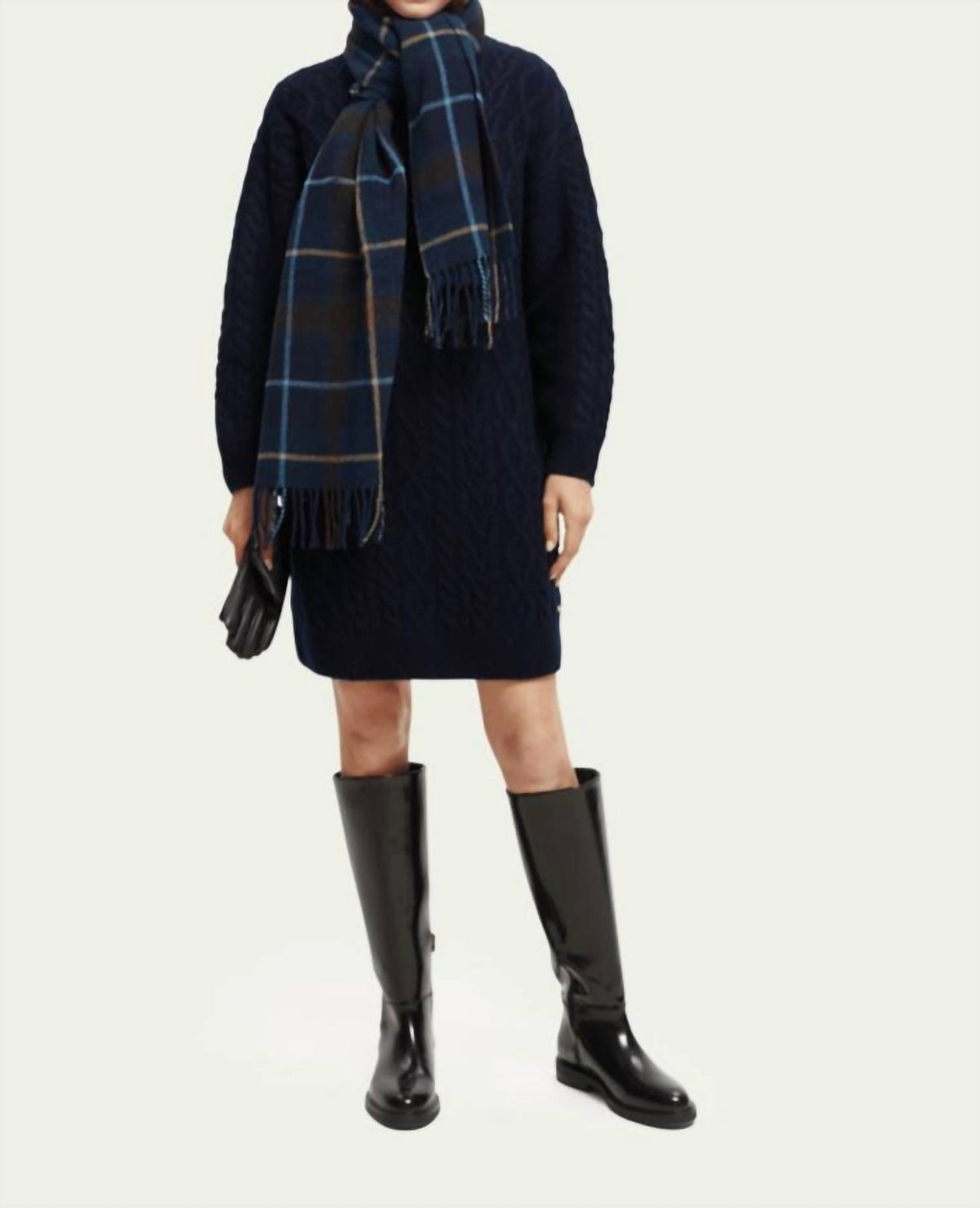 Scotch & Soda - Cable-knit Sweater Mini Dress