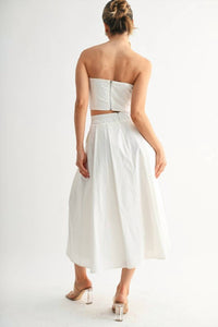 Evenuel - Tied Pleat Crop Set
