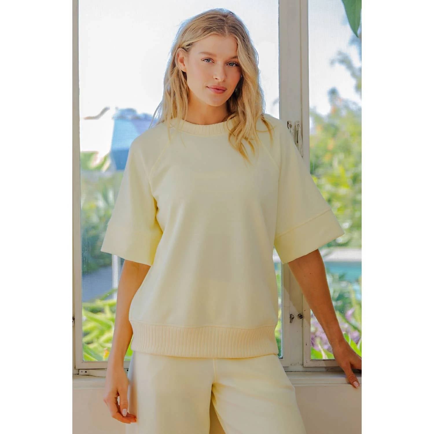 Rae Mode - Scuba Short Sleeve Top
