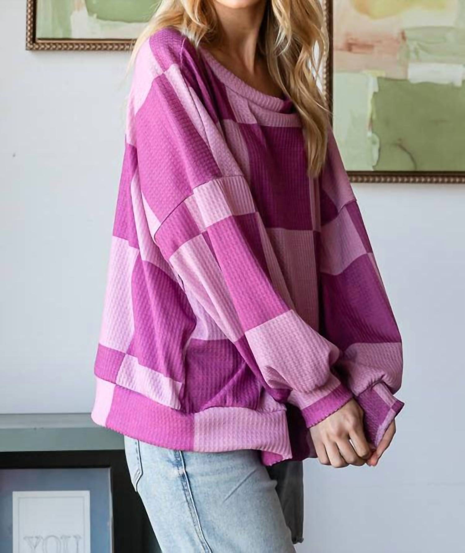 Hopely - Checkered Sweatshirt