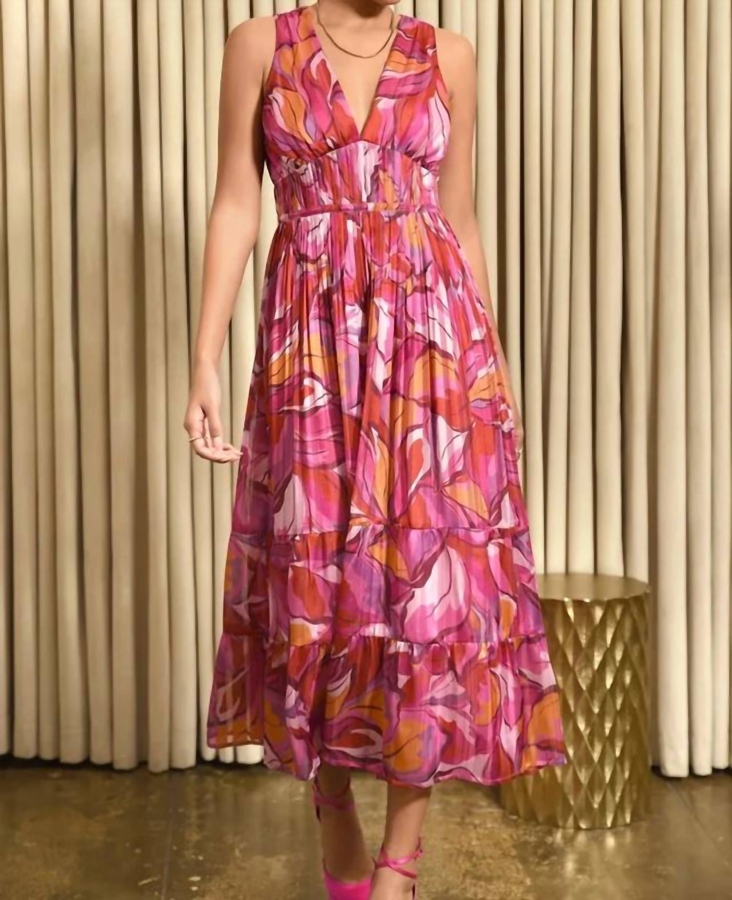 Adelyn Rae - Lois Pleated Maxi Dress