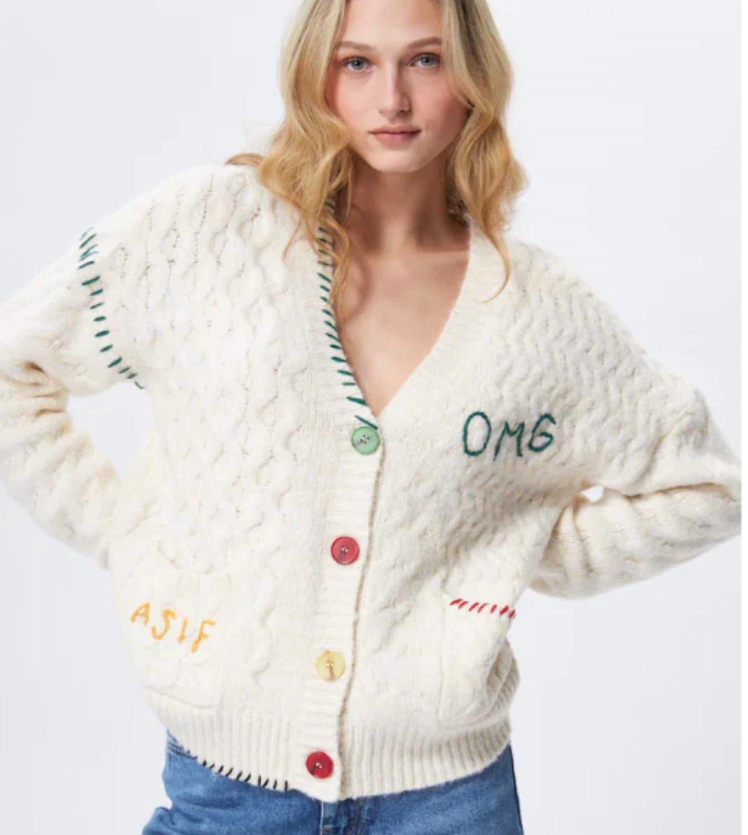 JOHN + JENN Josh Long Sleeve Cardigan in white - women's cardigan - alternate view