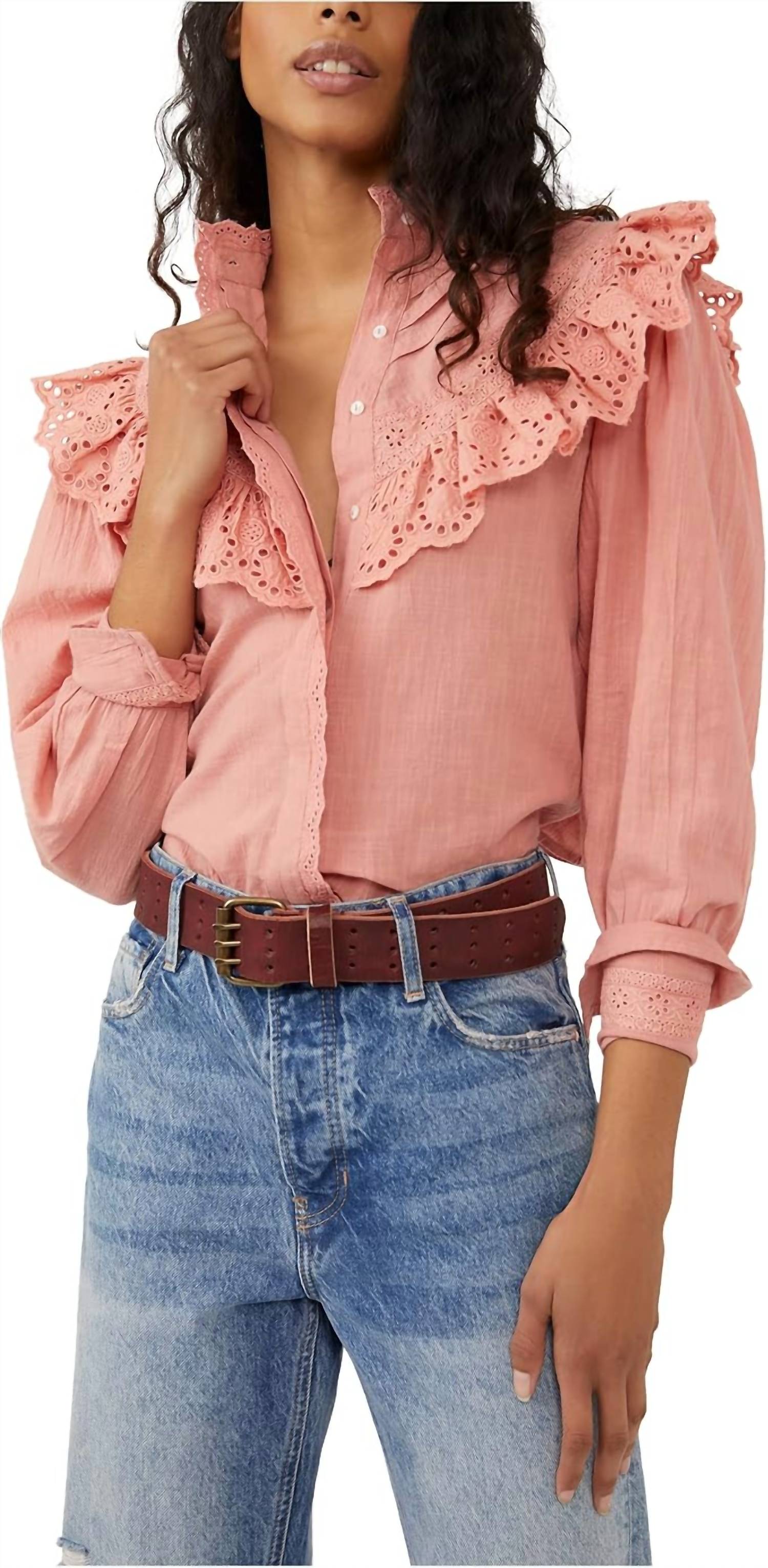 Free People - Hit The Road Button-down Blouse