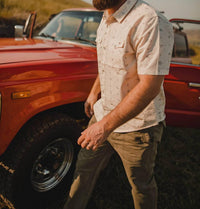 Iron & Resin Men's Bull Shirt in natural - men's t-shirt - detail view