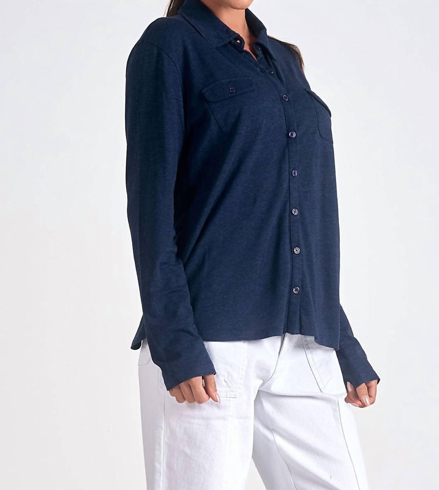 Elan - Silly For Soft Button Down Shirt