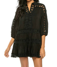 Elan - Crochet 3/4 Sleeve Dress
