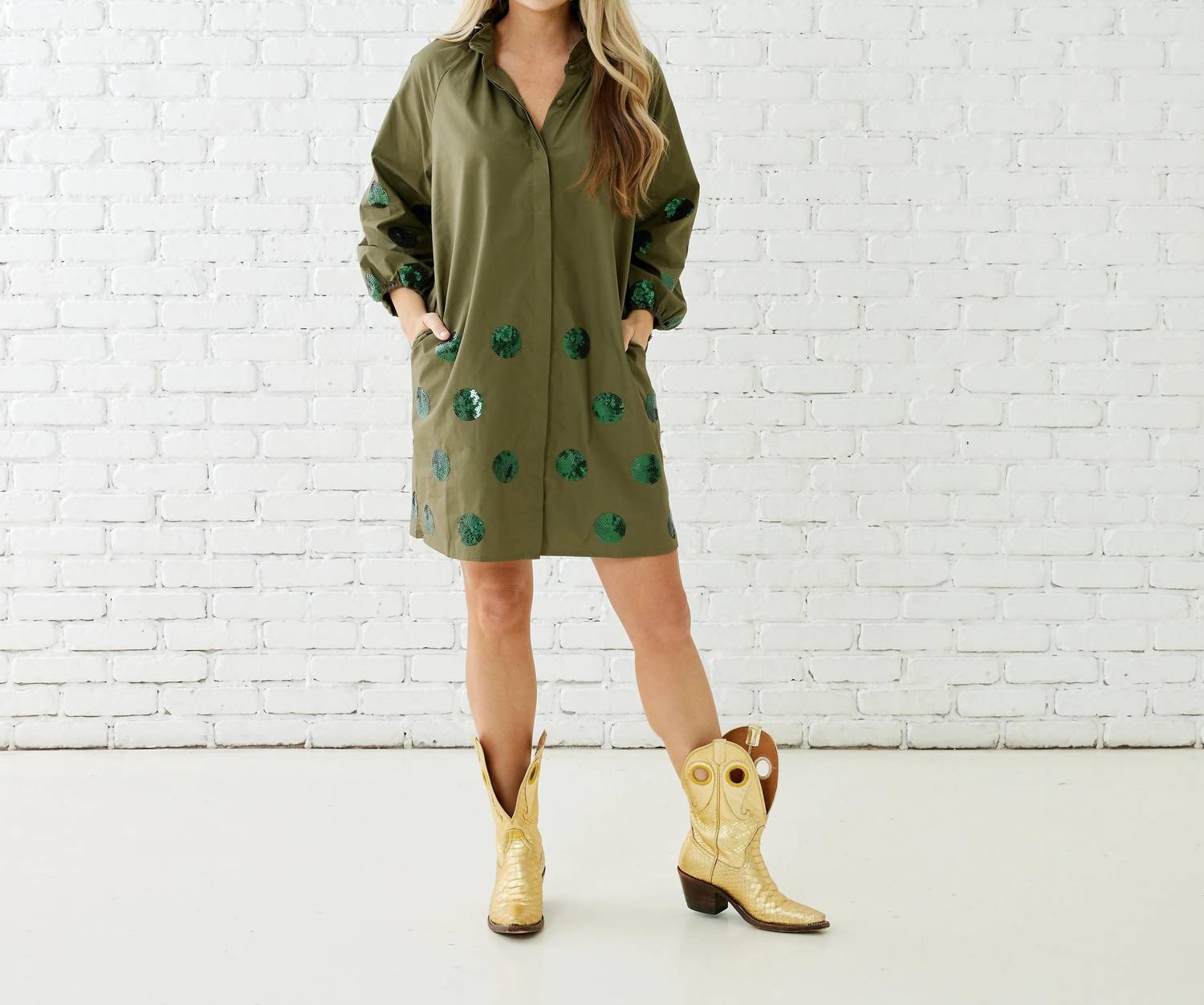 Caryn Lawn - Celia Sparkle Mini Dress