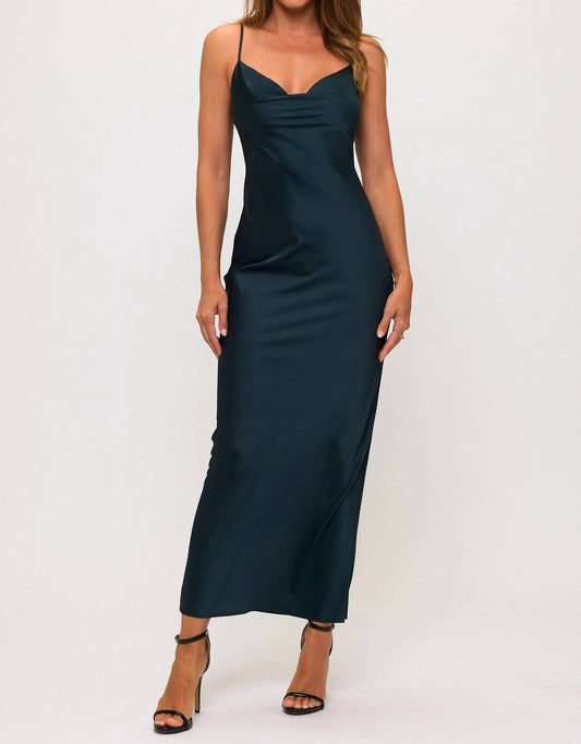 Lovely Day - Cowl Neck Maxi Slip Dress
