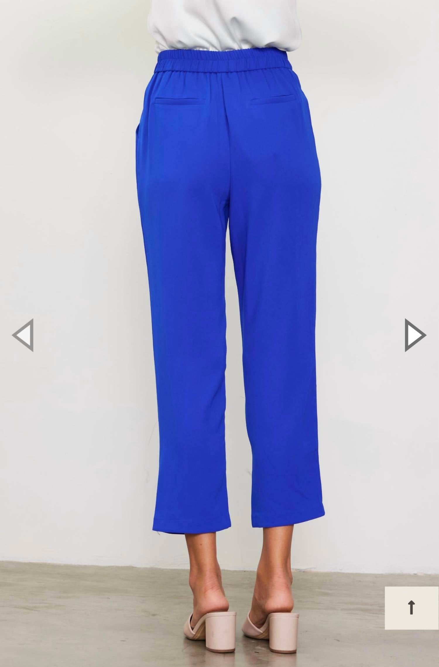 Skies Are Blue - Straight Fit High-rise Trouser